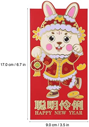 PRETYZOOM Декоративни Пликове 24шт Китайски Червени Пакети Хонг Bao Червени Пликове за 2023 нова година на Пролетния