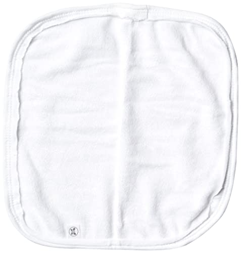 HonestBaby 10 X Детски Хавлиени кърпички от органичен памук, ярко-бели, Един размер, 10 броя (1 опаковка)
