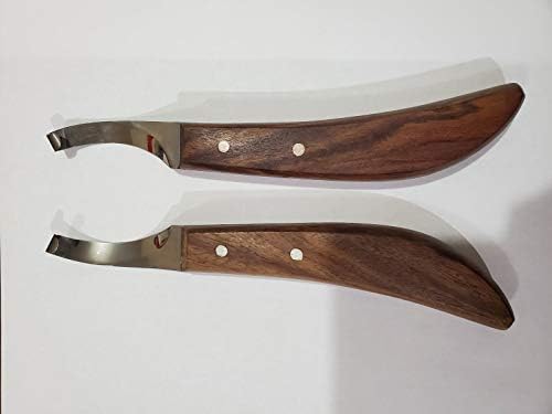 Комплект ножове за копитата на Ковача Equinez Инструменти от неръждаема стомана с Остър нож за лява и Дясна ръка