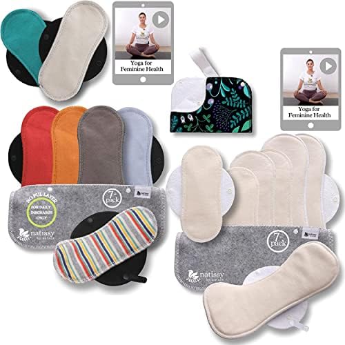 Тъканни уплътнения за чорапогащи 7 опаковки (малки) от органичен памук за ежедневна употреба и Тъканни уплътнения