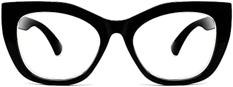 CRGATV Извънгабаритни Очила за четене Cateye, Блокиране на Синя Светлина, Модерни Компютърни Ридеры за жените (увеличението