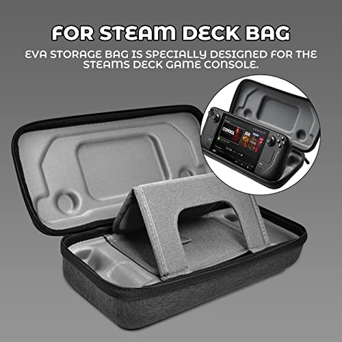 Калъф за носене на конзолата Steam Deck: Преносим чанта за съхранение, Вградена Поставка, Противоударная