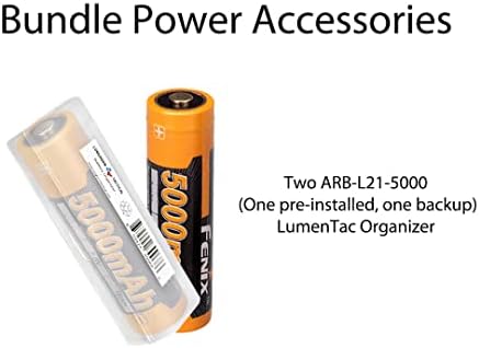 Фенер Fenix с две батерии E35R EDC, 3100 Лумена, USB-C, Акумулаторна Фенерче с висока производителност осветление