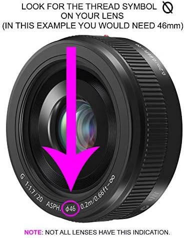 Сенник за обектив обектива (под формата на лоба) за Canon EOS Rebel T7i (43 мм)
