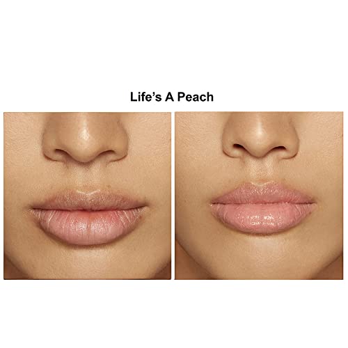 Rinna Beauty - Блясък за устни Повече от живота - Лайф Праскова, Вегетариански, Способства за изработването на колаген, увеличава