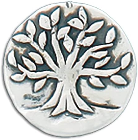 Джобен Символичен Basic Spirit Монета - Дърво/Live Well - Калай Съдове, Ръчно изработени, Подарък за Любов, за мъже и жени,