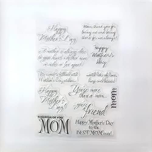 Лили Занаятите Linda Craft 1 бр., Прозрачни Печати от Деня на Майката за Производство на пощенски картички,