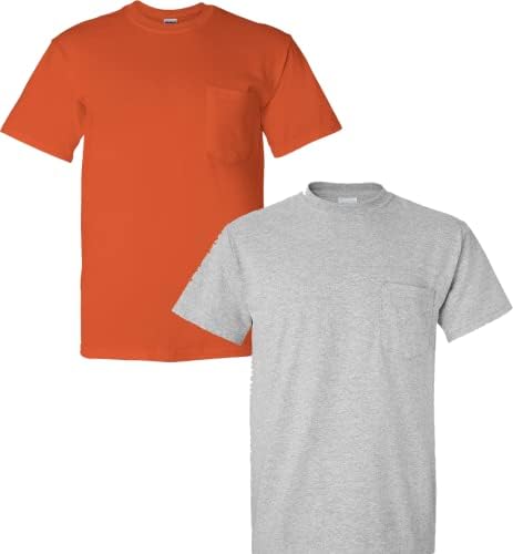 Тениски за работно облекло Gildan Adult DryBlend с джоб, 2 опаковки