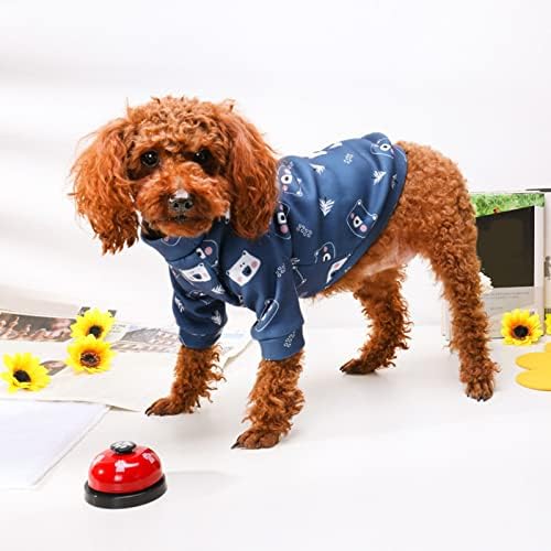 VEFSU Пуловер с Анимационни принтом за домашни любимци, Пуловер, Прекрасно Пролетно-Есенни Ризи за кучета с Анимационни