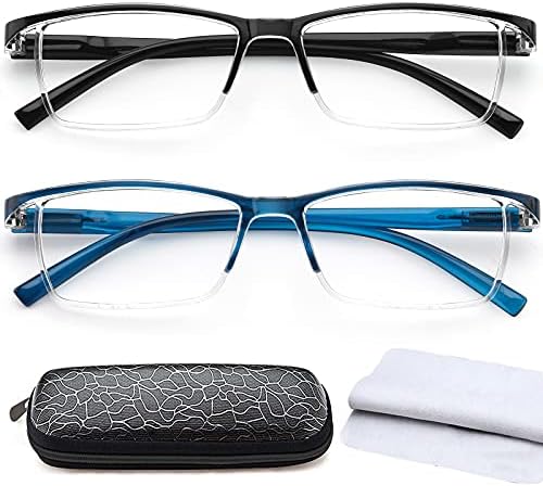AJYADO Очила за четене Със заключване синя светлина - 2,5 Компютърни Ридеры За Мъже И Жени, Увеличителни
