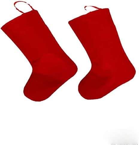 VESNIBA Pack Възли Украса, Чорапи, Чорапогащи, Коледа, 1 Празнична Парти, коледа, Коледни Червени Чорапи до бедрото,