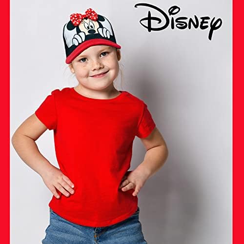 Розова бейзболна шапка на Disney Minnie Mouse за малки момичета на Възраст 2-4 години - Регулируема закопчалка от велкро