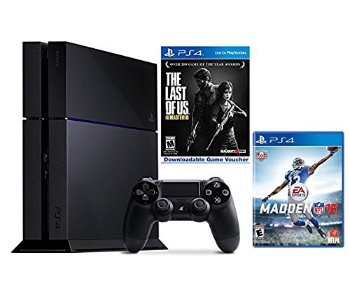 Конзолата PlayStation 4 обем 500 GB - Ремастированный комплект The Last of Us с Madden NFL 16