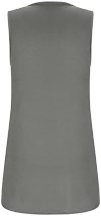 Летни Потници за жени 2023, Модни Однотонная Удобна Свободна Тениска с V-образно деколте, Блуза Без Ръкави, Ежедневни Блузи