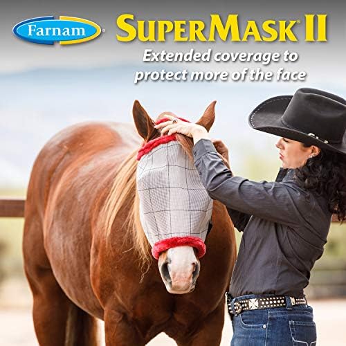 Farnam SuperMask II Класическа Конче маска за мухи с Ушите си, арабски размер, Асорти