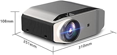 GPPZM Проектор YG620 LED 1920x1080P 3D Видео YG621 за домашно кино с множество екрани (Размер: YG621)