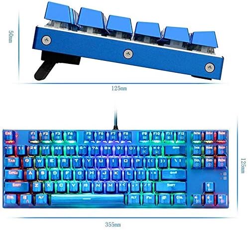 Детска Клавиатура LKYBOA, Жичен от USB, Многоцветен Дъгова led подсветка, Голям размер, Механично усещане, Ультратонкая Мултимедийна