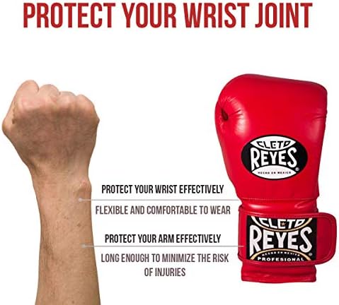 Кожени Спортни Боксови ръкавици Cleto Reyes с куки и вериги - 16 грама - Син