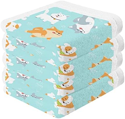 GOODOLD, Комплект кърпи за малки сладки Кученца, 4 опаковки, Высокоабсорбирующие и меки Памучни Кърпи за измиване - 12 x