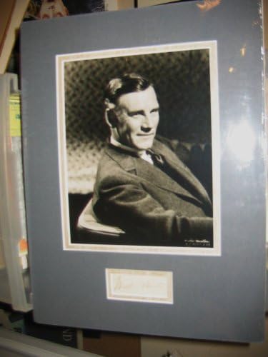 УОЛТЪР Хюстън (1950 г rv) с автограф винтажной диаманти, 12x16 инча / Носител на награда Оскар 1948 г.
