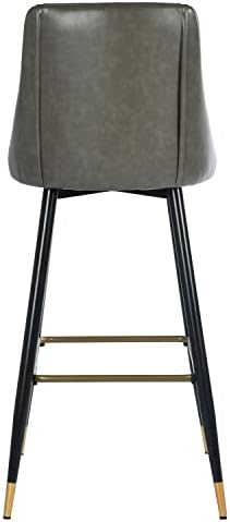 Бар столове FurnitureR Височина 30 см, Комплект от 2 Столове, Бар Столове с Винтажными Крака, Обитыми изкуствена