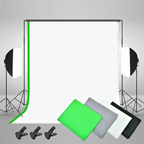 GENIGW Система за Подпомагане на фона на 2*3 м Софтбокс за фото студио Чадър Комплект Непрекъснато Осветление Текстилен Фон
