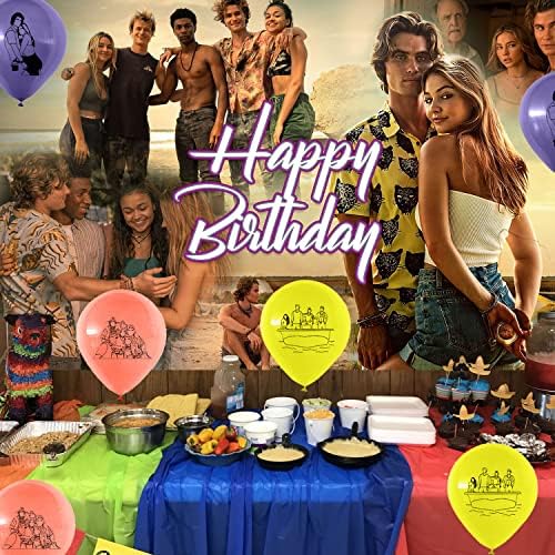 Аксесоари за парти в чест на рождения Ден на Outer Banks, 1 Фон честит рожден Ден, 18 Топки за вечерни бижута