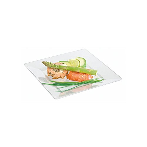Квадратна Чиния за салата от прозрачна пластмаса PacknWood, 7,87 x 7,87 (опаковка от 60 броя)