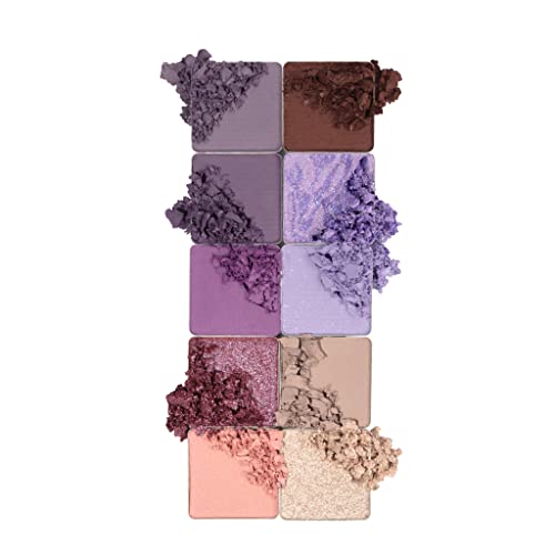 Pacifica Beauty, Минерална палитра сенки за очи Purple Nudes, 10 Носене лилаво нюанси, Мат, Блестящо, Метални, За
