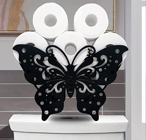Държачи за Хартия с формата на Пеперуди, Черен Метален Държач За Тоалетна Хартия, Декоративен Метален Държач За Хартия,