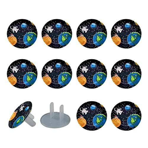 24 Опаковки, Капачки за контакти Planet Space За защита от деца, Защитни Капачки за ключове За защита на децата