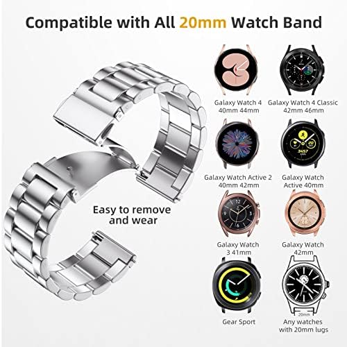 Lerobo е Съвместим с Samsung Galaxy Watch 4 Band/Active 2 каишка за ръка за часовника 40 мм 44 мм Watch 4 Classic Band