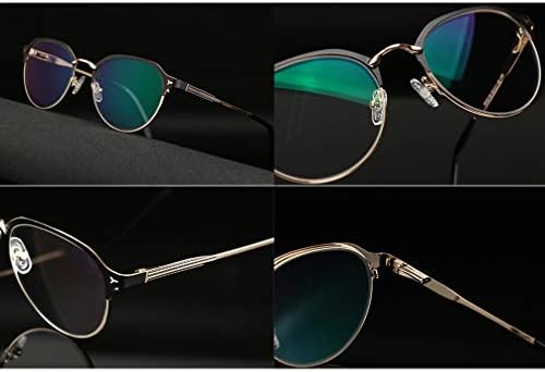 RXBFD Фотохромичните Очила за четене, Ретро Метална Дограма с пълна рамки, Удобни Слънчеви очила с защита от