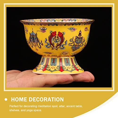 ПРЕНОСИМ Начало Декор Декорация на Дома, Купа за Поднасянето на Керамични Тибетски Купа За Вода Олтар За Медитация в Будистката