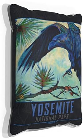 Холщовая възглавница Yosemite Садящийся Raven за дивана дома и офиса, картини с маслени бои на художника Kari Lehr