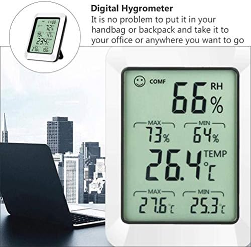 Влагомер Hemoton температурен Сензор Сензор за Влажност, Температура на закрито На Открито Монитор Без Батерии Цифров