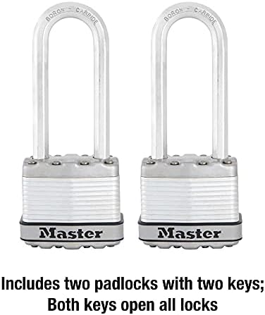 Централен замък M1XTLJ Magnum Тежкотоварни Окачени заключване с ключ и 2 Комплекта Еднакви ключове