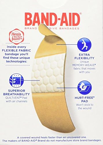 Превръзки от гъвкава тъкан марка BAND-AID® са с Различни размери, 30 парчета