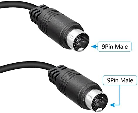 9-Пинов аудио кабел RIIEYOCA DIN, 9-Пинов кабел за стереозвука Мъж с мъж, за игрови конзоли, Звукови карти, изход