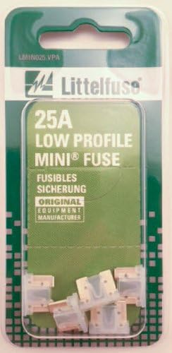 Littelfuse LMIN025.VP МИНИ Нископрофилен предпазител с карданным нож мощност от 25 Ампера