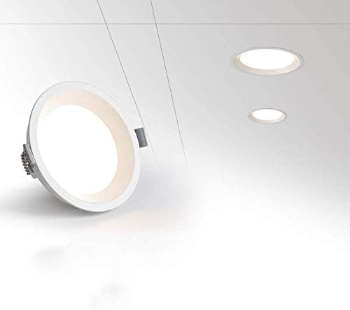 OKLUCK Ултратънък led-вградени тавана лампа с мощност 22 W, 6500 К, Една лампа, Противотуманный, anti-glare, led