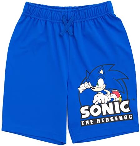 Тениска СЕГА, Sonic на Таралеж и Велосипедни шорти Комплект Дрехи от малко дете до Голямо Дете