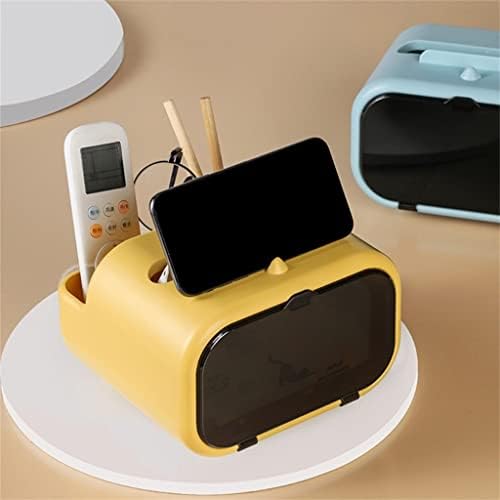 Креативна Настолна кутия за Салфетки DINGZZ с Магнитен капак, Поставка за мобилен Телефон, Държач на Дистанционното Управление,