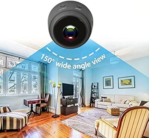 Sanpyl Мини WiFi Камера за сигурност 1080P HD Безжична Камера за наблюдение с Магнит, чрез адсорбция, Широкоъгълен режим