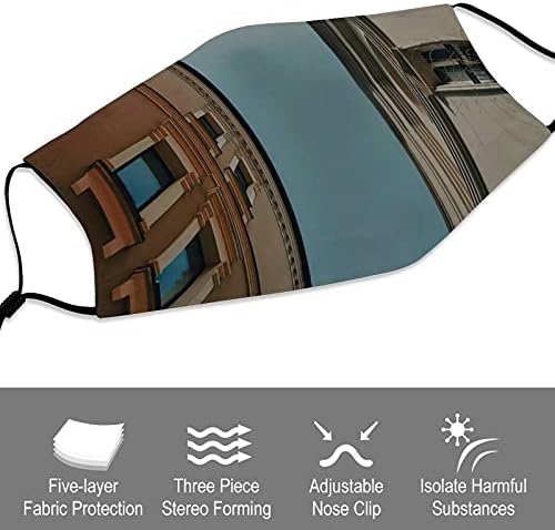 Творчески Прахозащитен Калъфи За устата Защитно Облекло Тъканни Маска Дизайн на Сградата на Градското Пространство