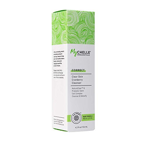 MyChelle Dermaceuticals Clear Skin Cranberry Cleanser (4,2 ет. унция) - Коригиращо отшелушивающее средство за мазна