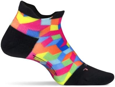Feetures Elite Light Cushion No Show Tab - Чорапи за бягане за мъже и жени - Спортни Компресия чорапи - Абсорбиращи влагата,