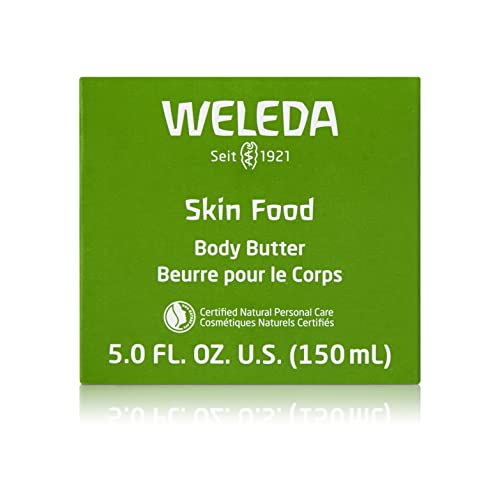 Масло за тяло на Weleda Skin Food, 5 Течни Унции, Устойчива Стъклен Буркан, пълен с растения Хидратиращ крем