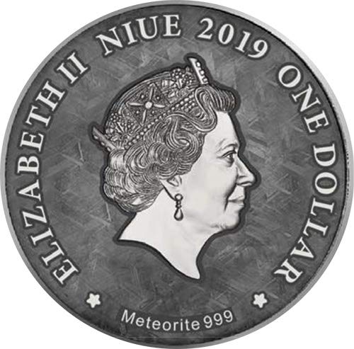 2019 DE Модерна Възпоменателна монета PowerCoin Легендата за Нибелунгском Железном метеорите Muonionalusta