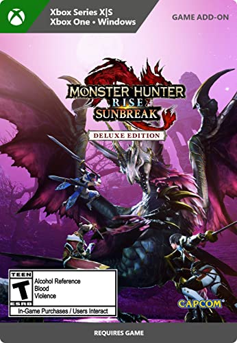 Изкачване на ловец на чудовища: Sunbreak Deluxe - Xbox и Windows 10 [Цифров код]